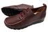 【arui_toe 3955BL ブルーレッド】本革コンフォートモカシンデッキシューズ